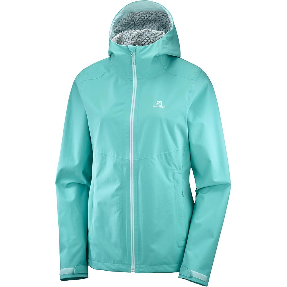 Salomon Israel LA COTE FLEX 2.5L JKT W - Womens Jackets - Turquoise (ACUM-26987)